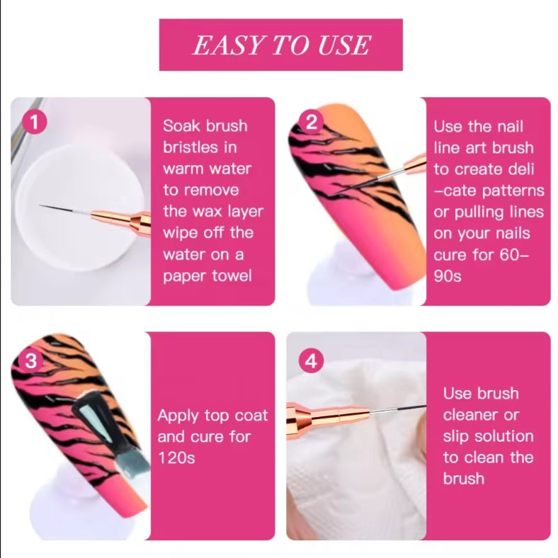 Set de Liner Brush para Diseño