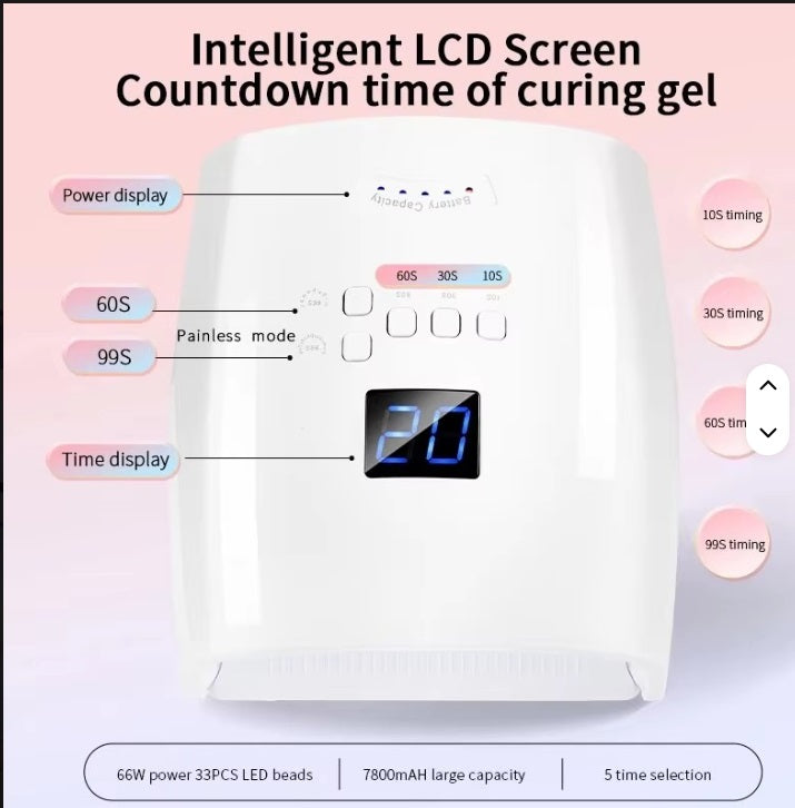Lamparas Recargables para secado de Uñas Acrilicas