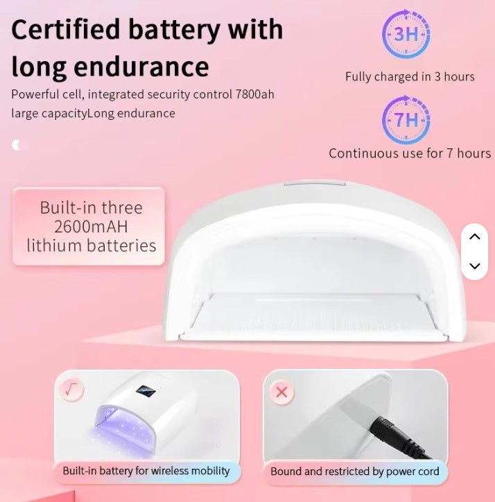 Lamparas Recargables para secado de Uñas Acrilicas