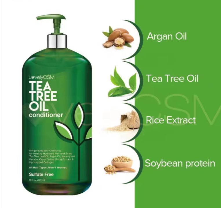 Shampoo de Arbol de Te y Menta Vegano