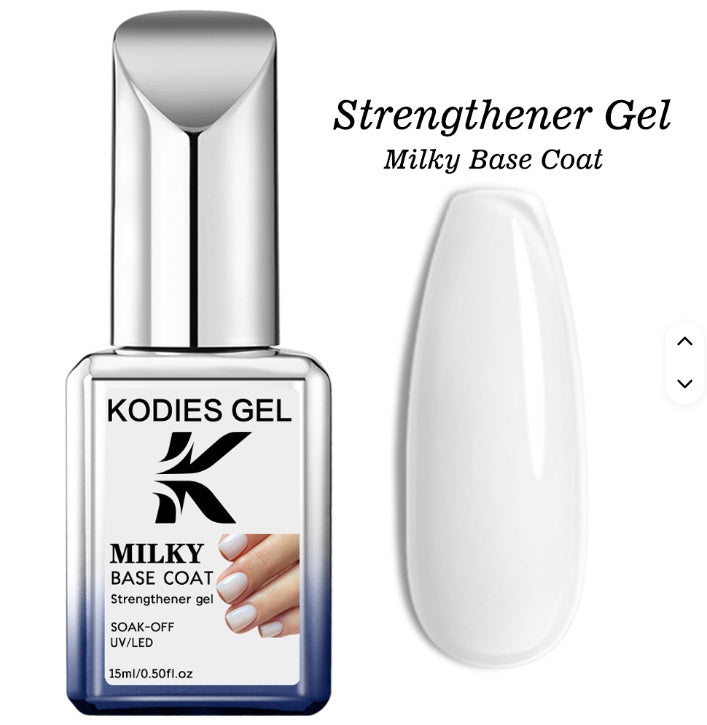 Peparadores de uñas en gel-Base Coat-Top Coat-Ruber Base-Blanco Lechoso